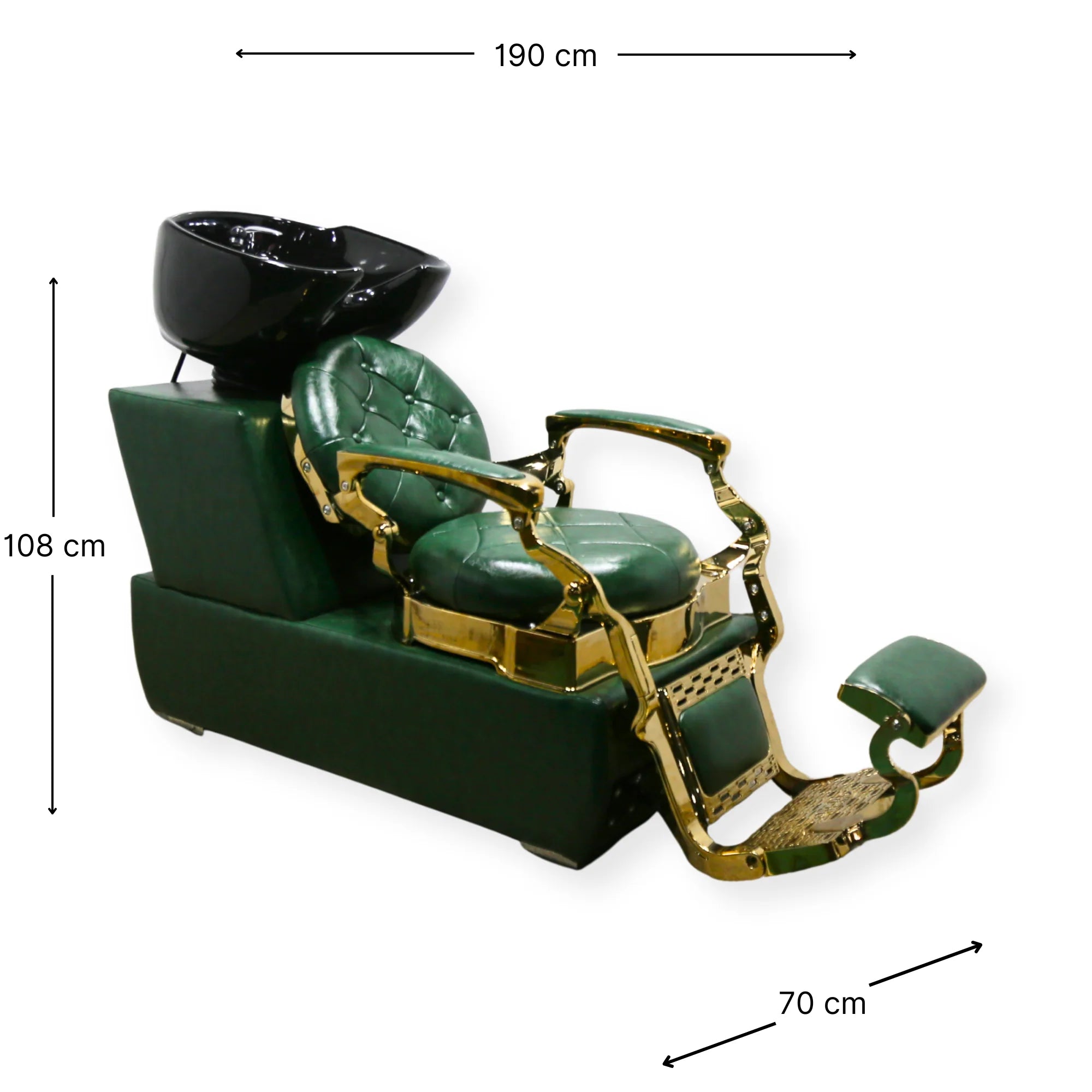 Royal Shampoo Bed Wash Unit Green