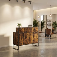 Reception Desk Atelier Black/Wood