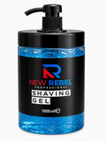New Rebel Professional Shaving Gel Blue – Transparent Shave Gel 1000ml
