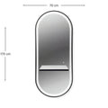 Noa Salon Mirror London Black
