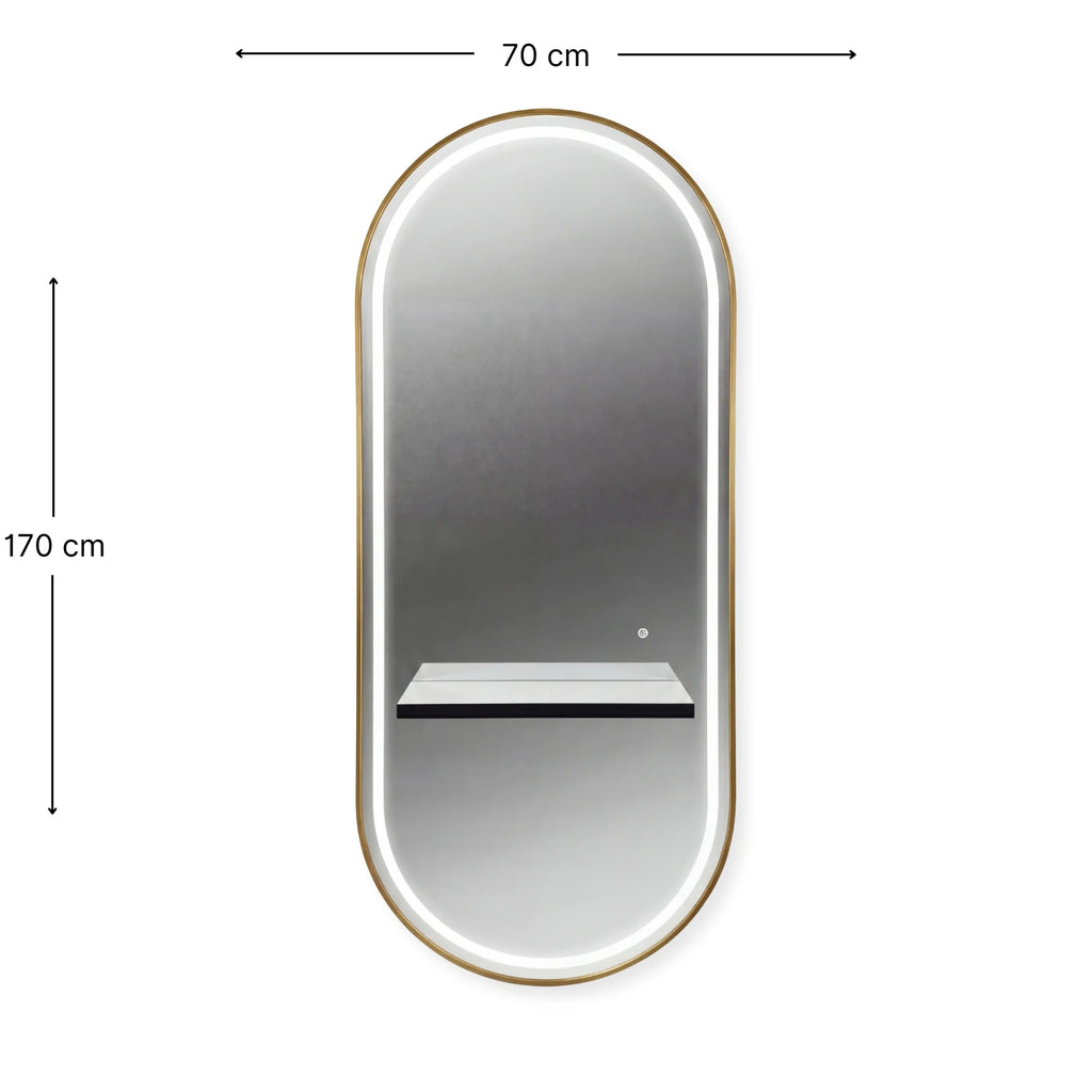 Noa Salon Mirror London Gold