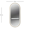 Noa Salon Mirror London Gold
