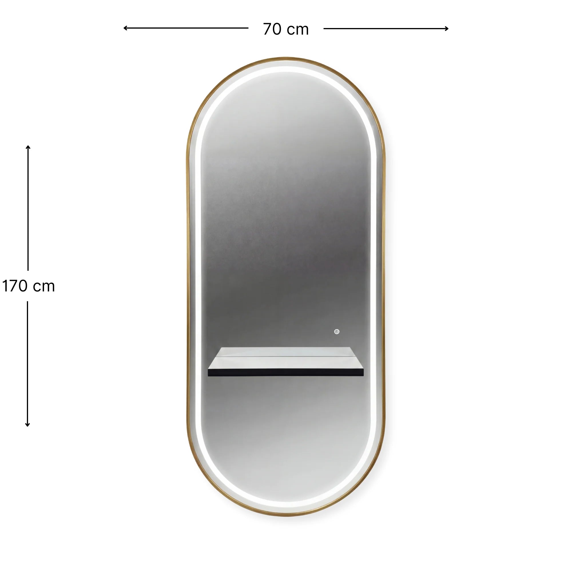 Noa Salon Mirror London Gold