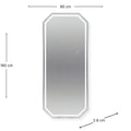 Salon Mirror Sofia - 180x80cm - Silver