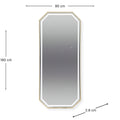 Salon Mirror Sofia - 180x80cm - Gold