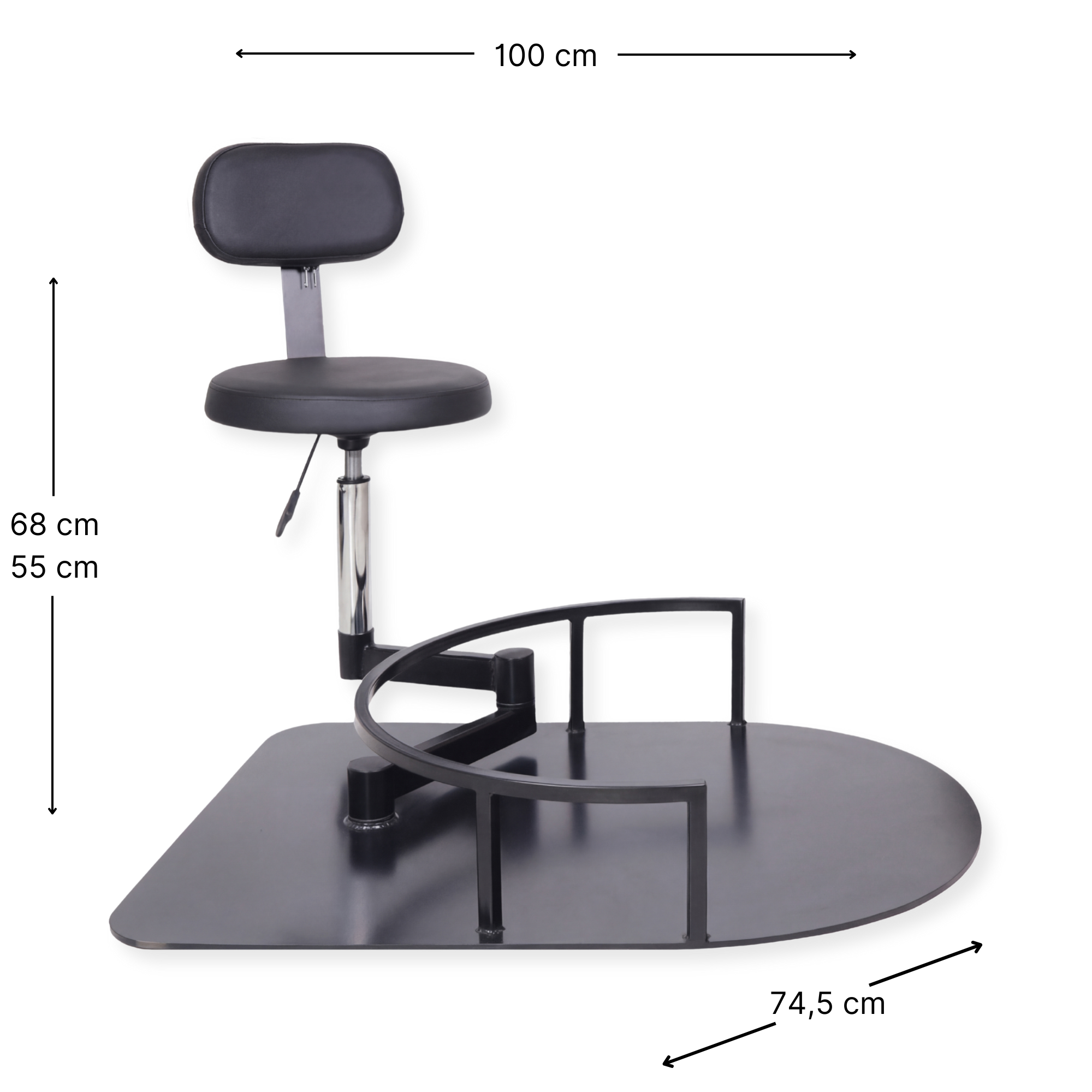 Rotating Support Chair for Barber Chair