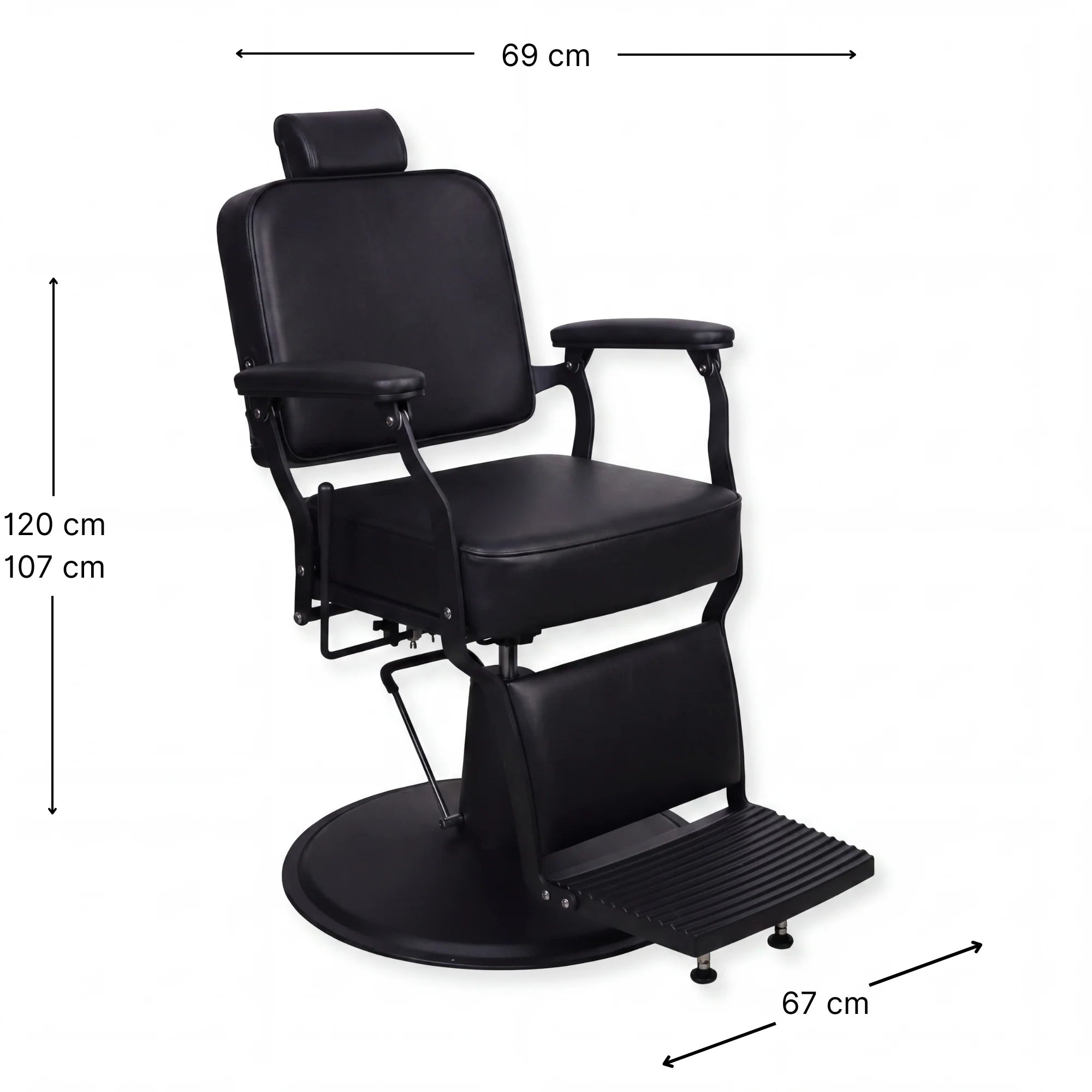Barber Chair Regal Elite - Black