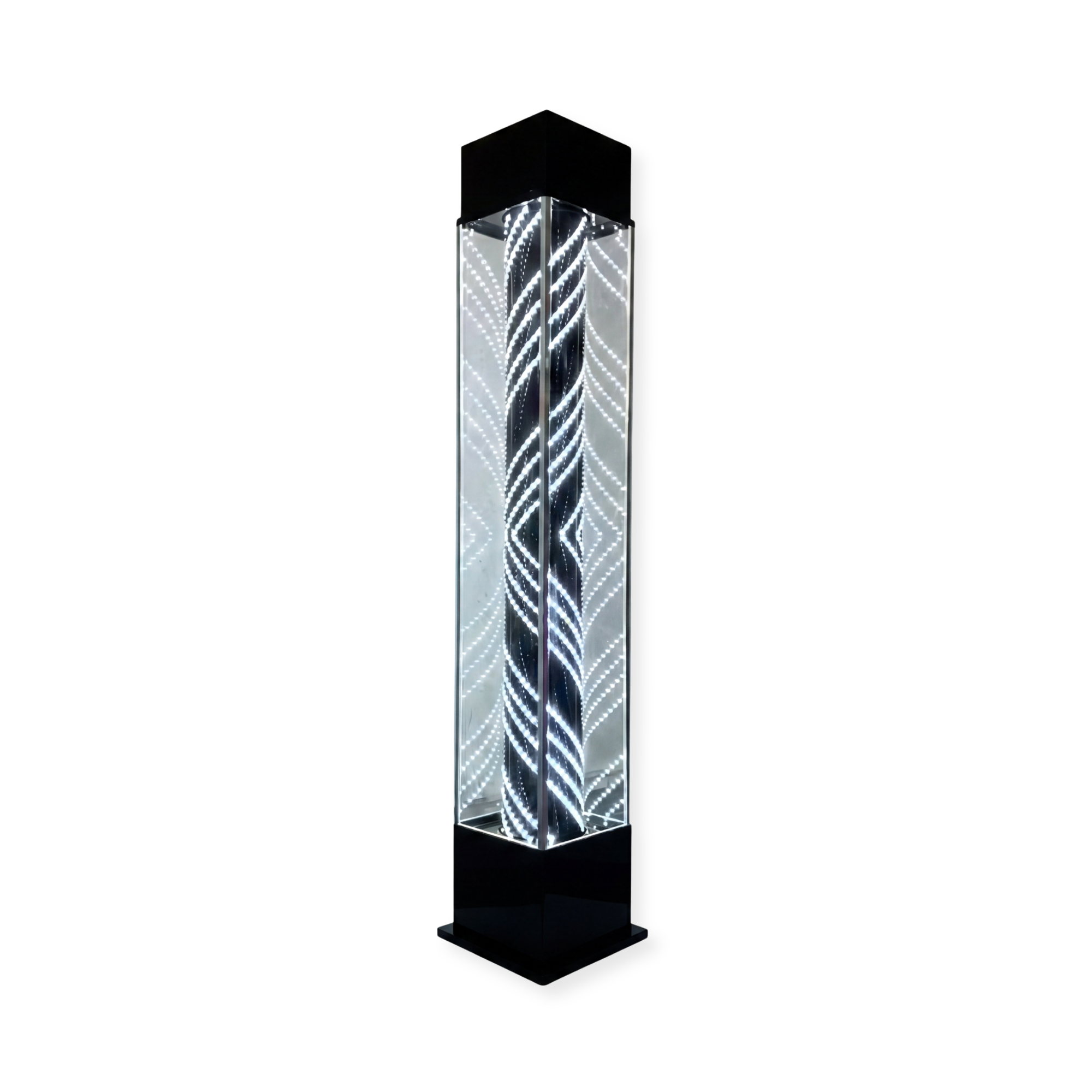 Standing Lightbox Barberpole Black