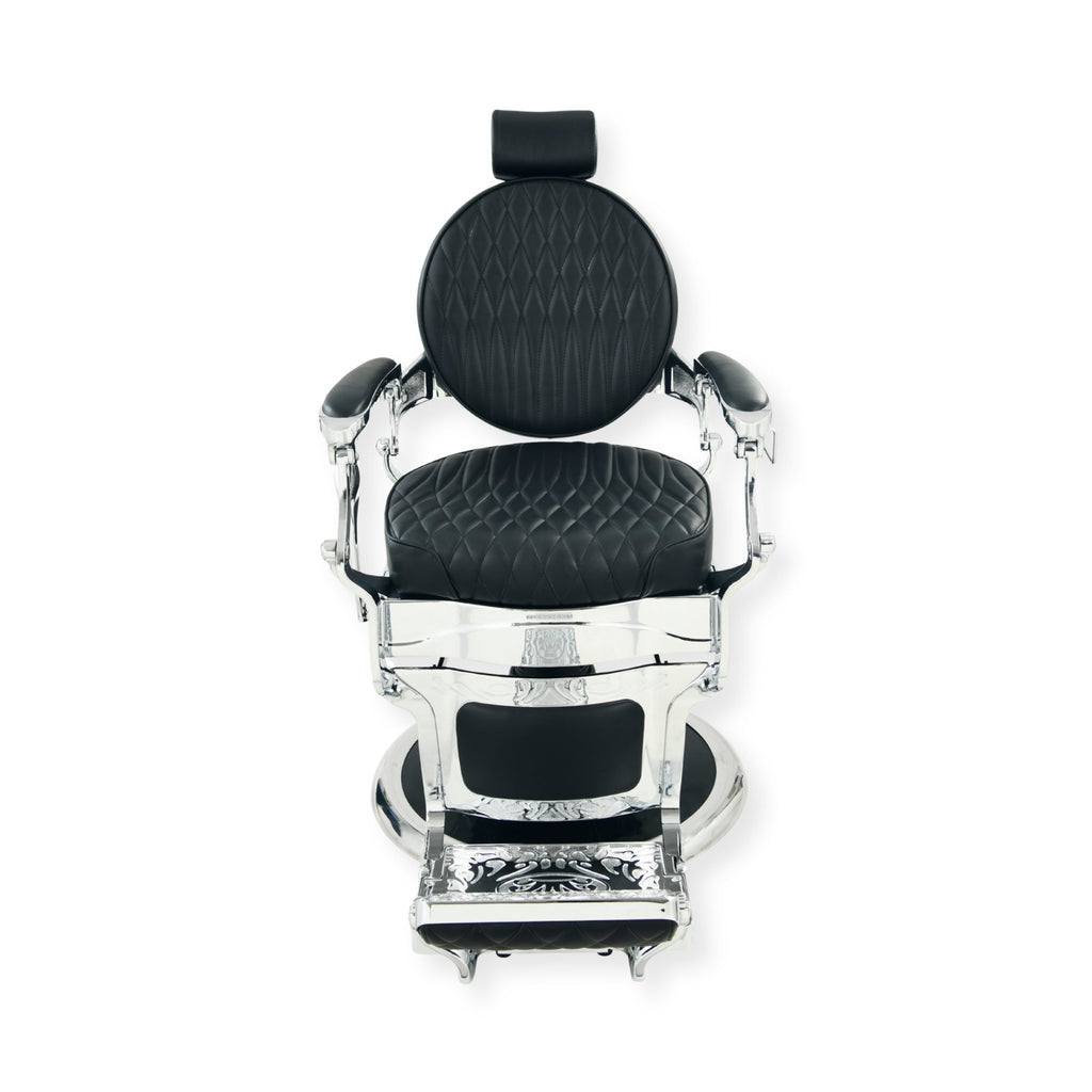 DeltaPro - Barber Chair - DBC009 - Cavalier - Silver/Black