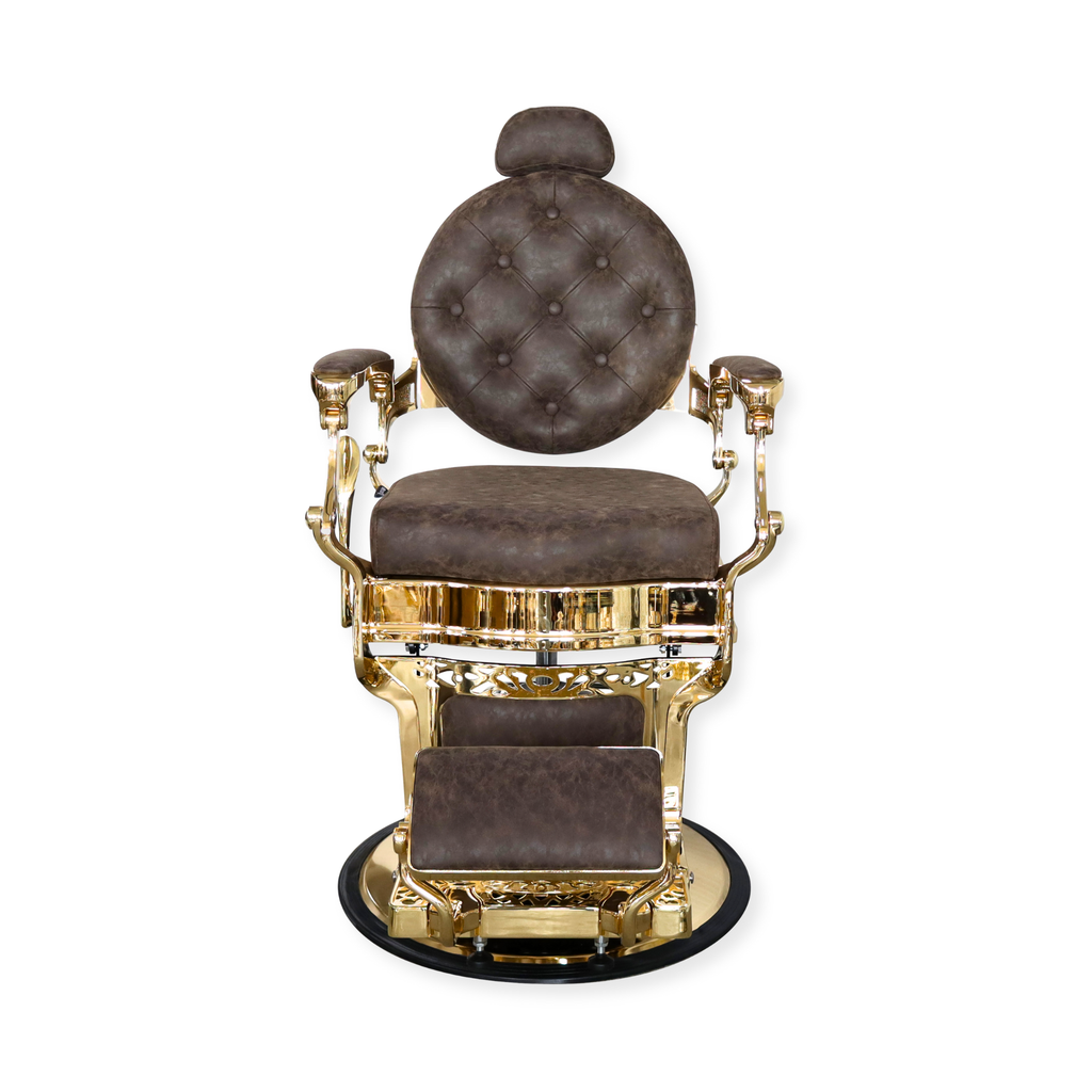 Barber Chair Senior - Gold/Brown