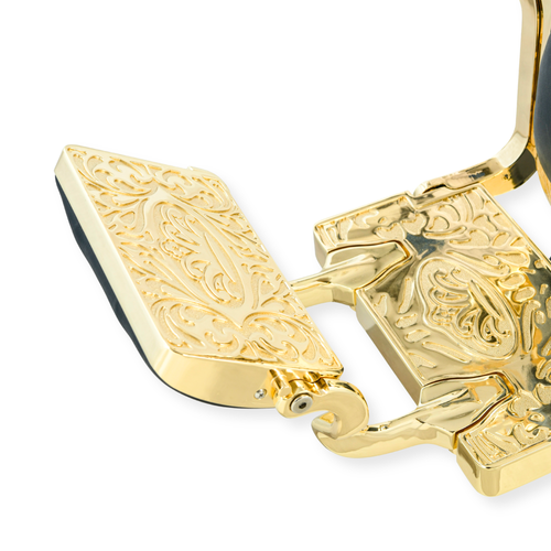 DeltaPro - Barber Chair - DBC006 - Monarch - Gold/Black
