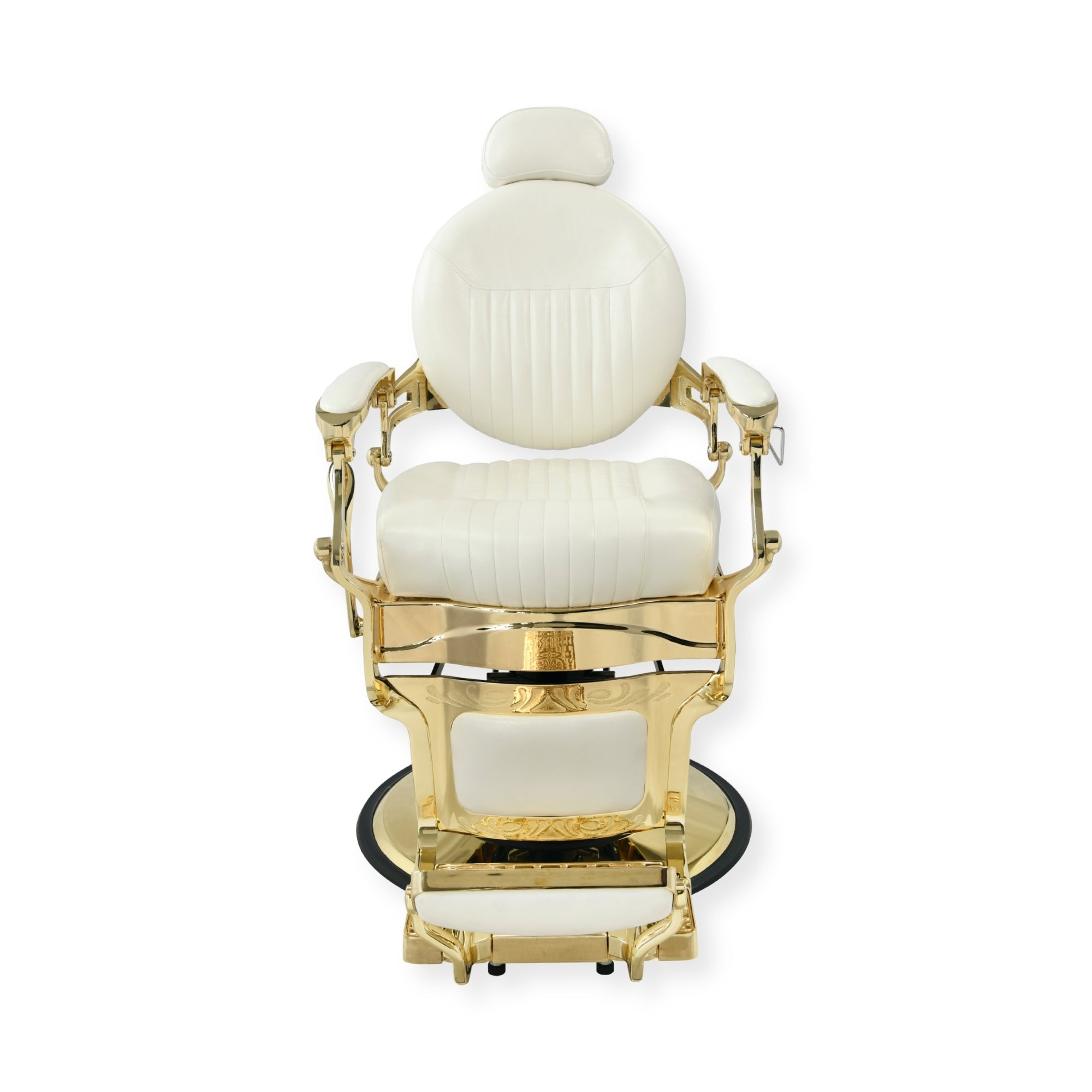 DeltaPro - Barber Chair - DBC006 - Monarch - White/Gold