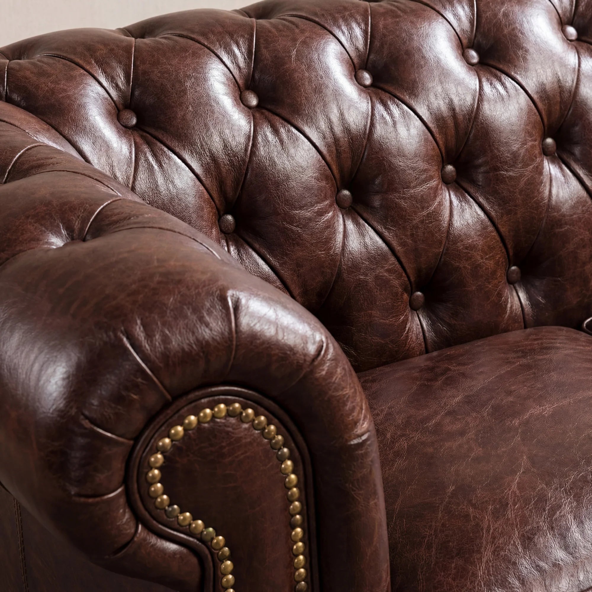 Sofa Chesterfield Brown