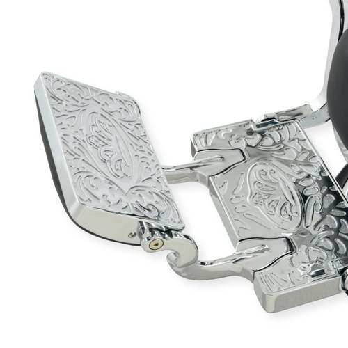 DeltaPro - Barber Chair - DBC006 - Monarch - Silver/Black