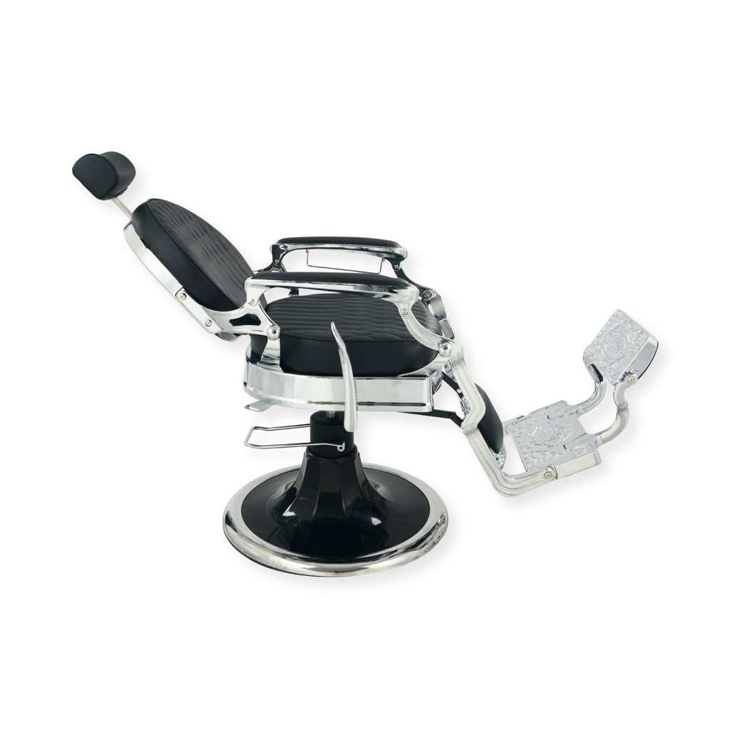 DeltaPro - Barber Chair - DBC009 - Cavalier - Silver/Black