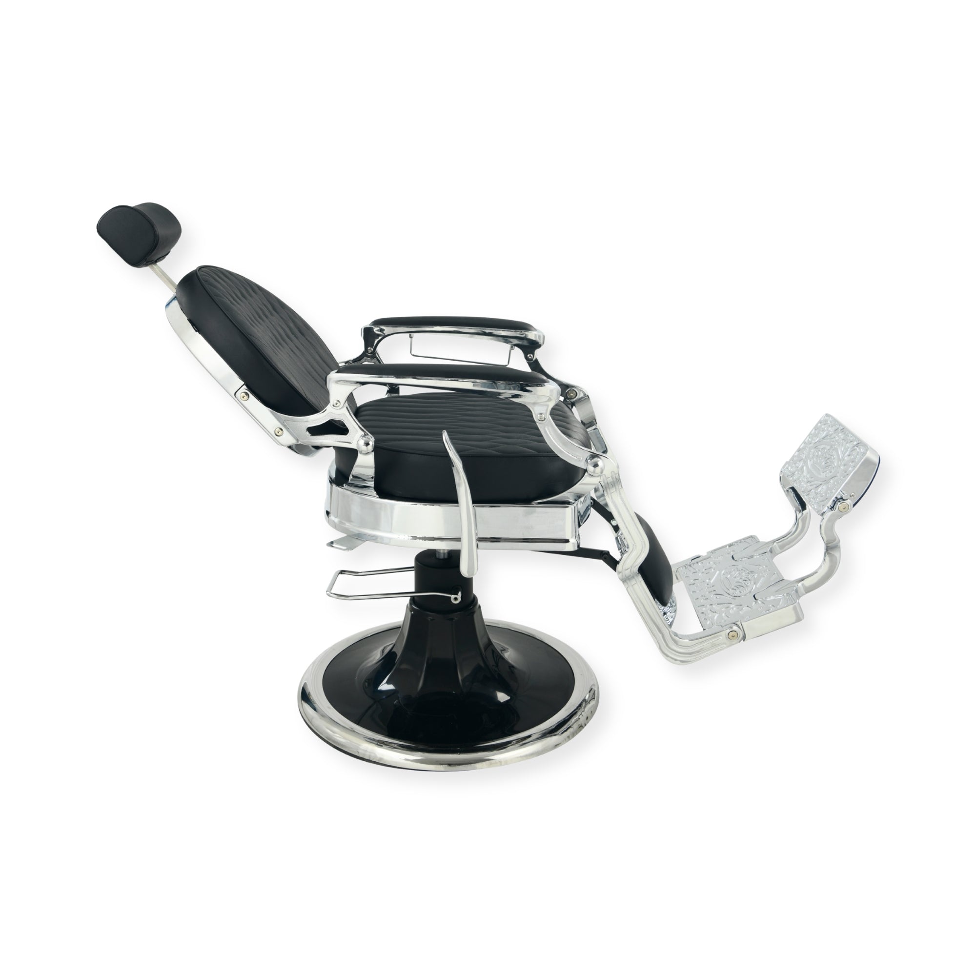 DeltaPro - Barber Chair - DBC009 - Cavalier - Silver/Black