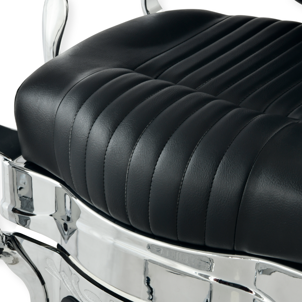 DeltaPro - Barber Chair - DBC006 - Monarch - Silver/Black