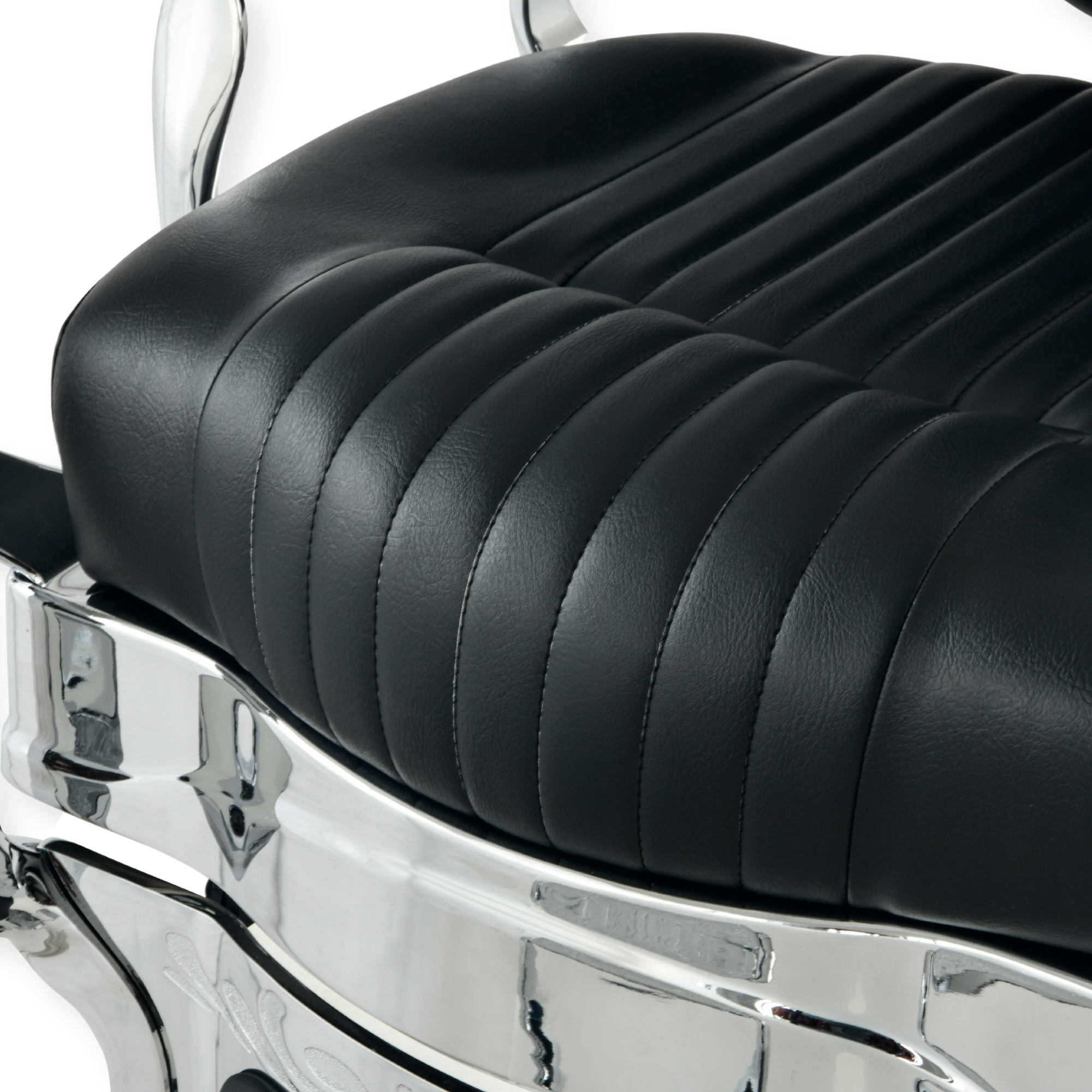 DeltaPro - Barber Chair - DBC006 - Monarch - Silver/Black