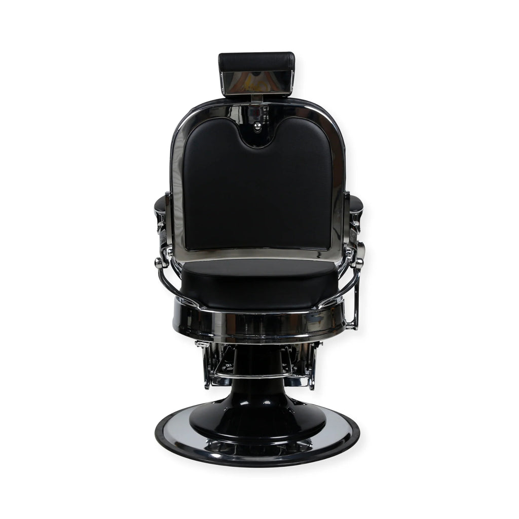 Master Barber Chair Silver Black