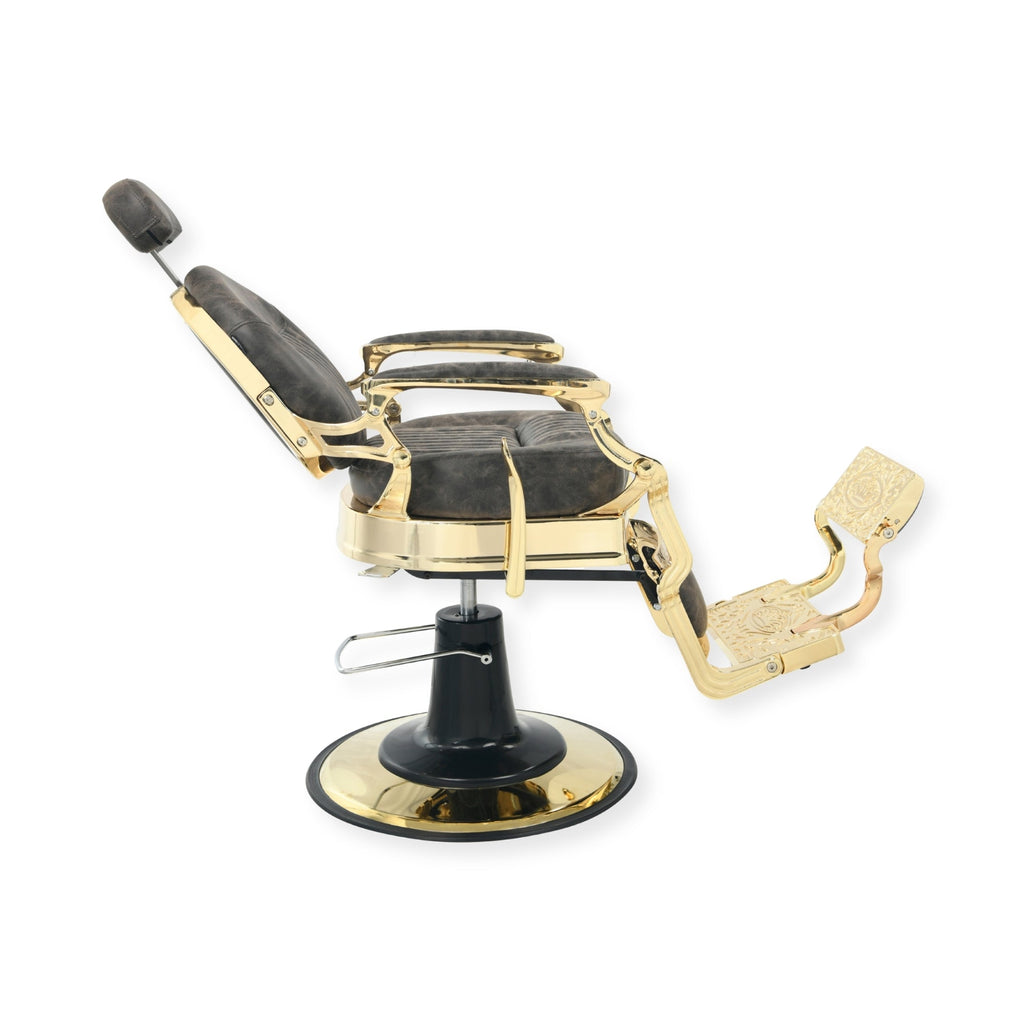 DeltaPro - Barber Chair - DBC006 - Monarch - Gold/Brown
