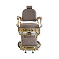 Master Barber Chair Gold Brown