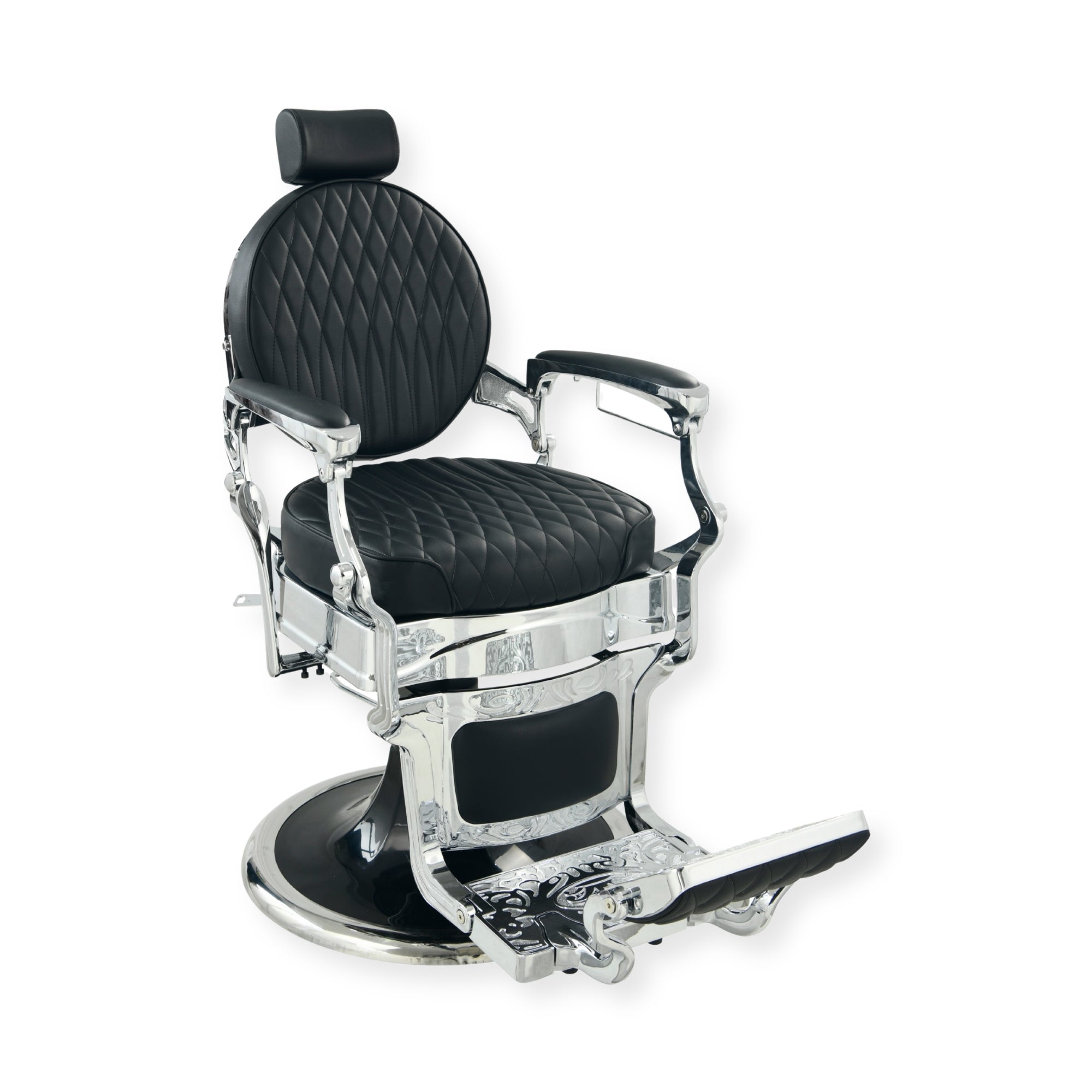 DeltaPro - Barber Chair - DBC009 - Cavalier - Silver/Black