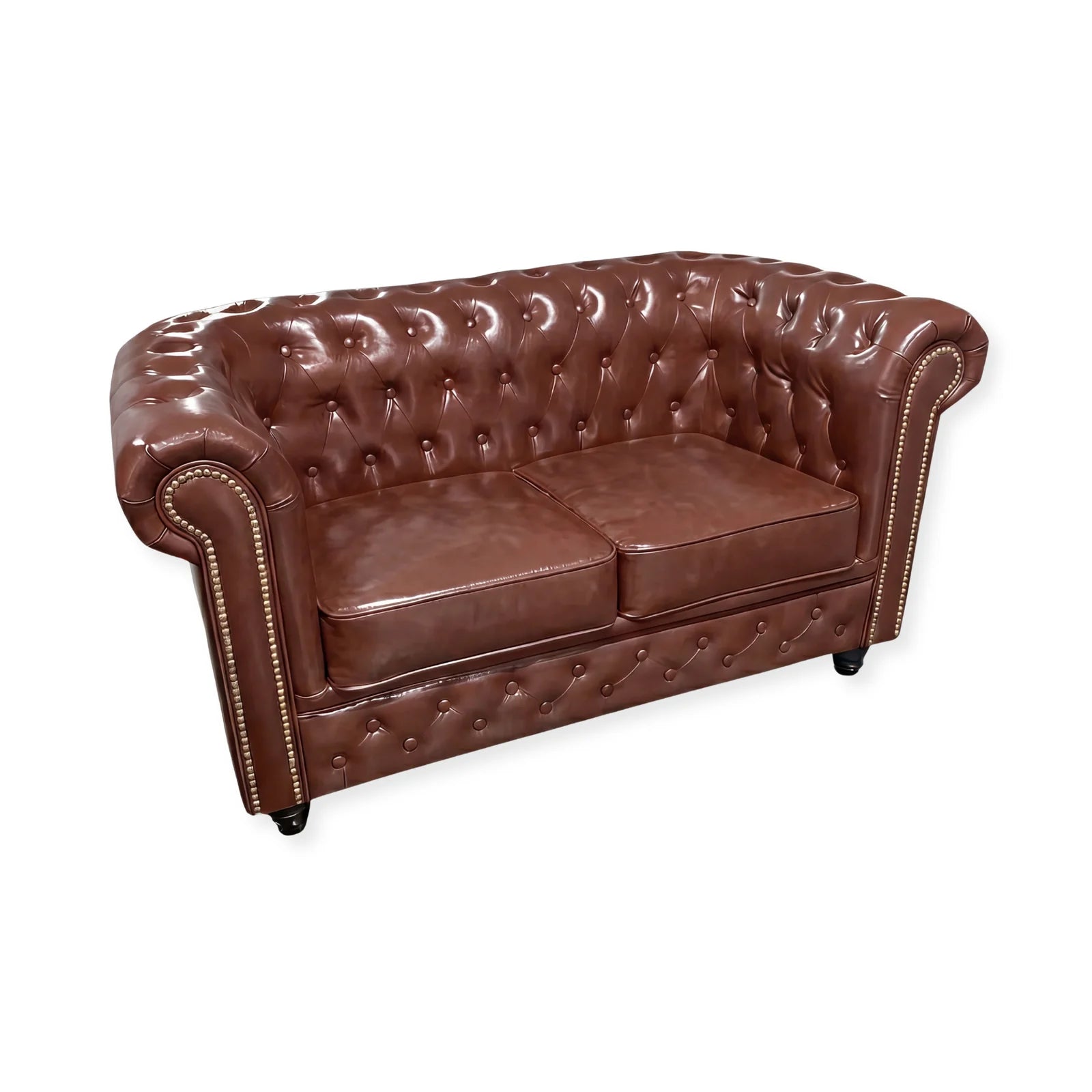 Sofa Chesterfield Compact Brown