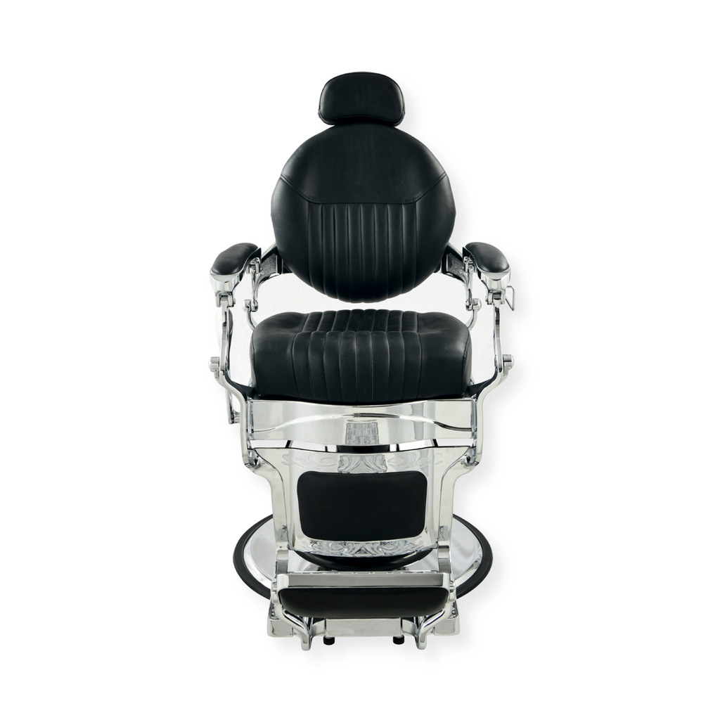 DeltaPro - Barber Chair - DBC006 - Monarch - Silver/Black