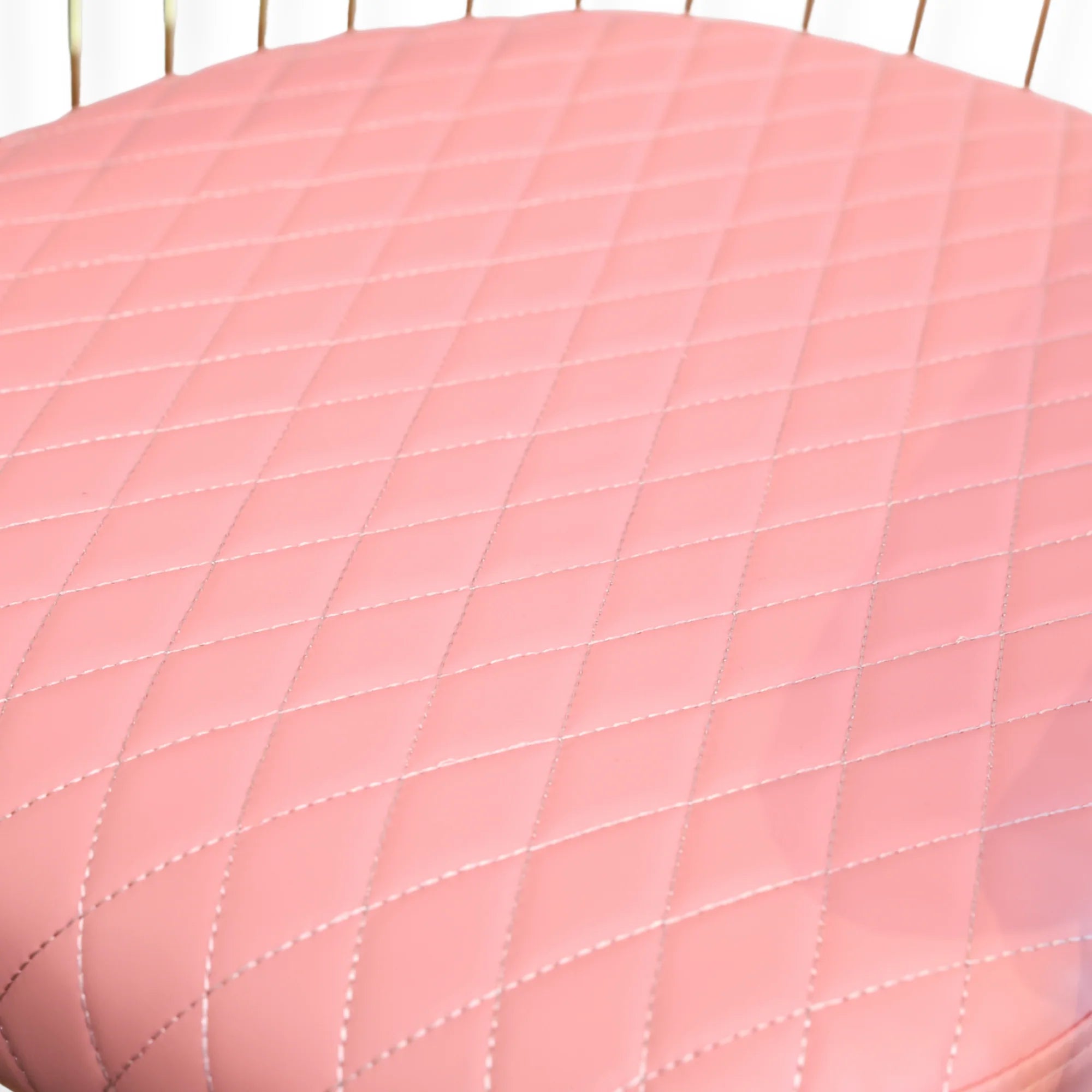 Salon Chair Luxe - Silver/Pink