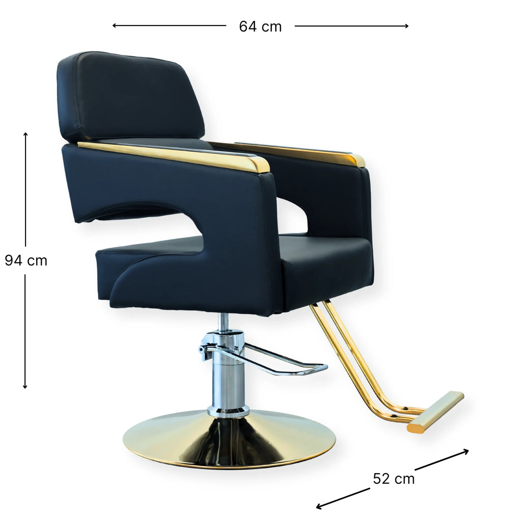 Salon Chair Majesty Black / Gold