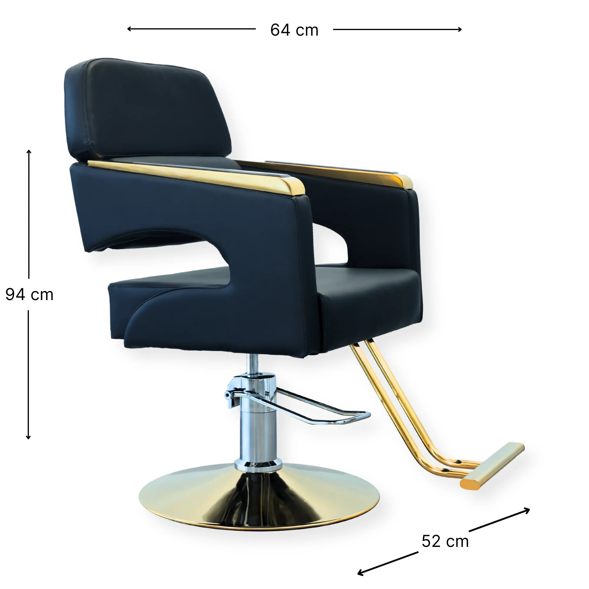 Salon Chair Majesty Black / Gold