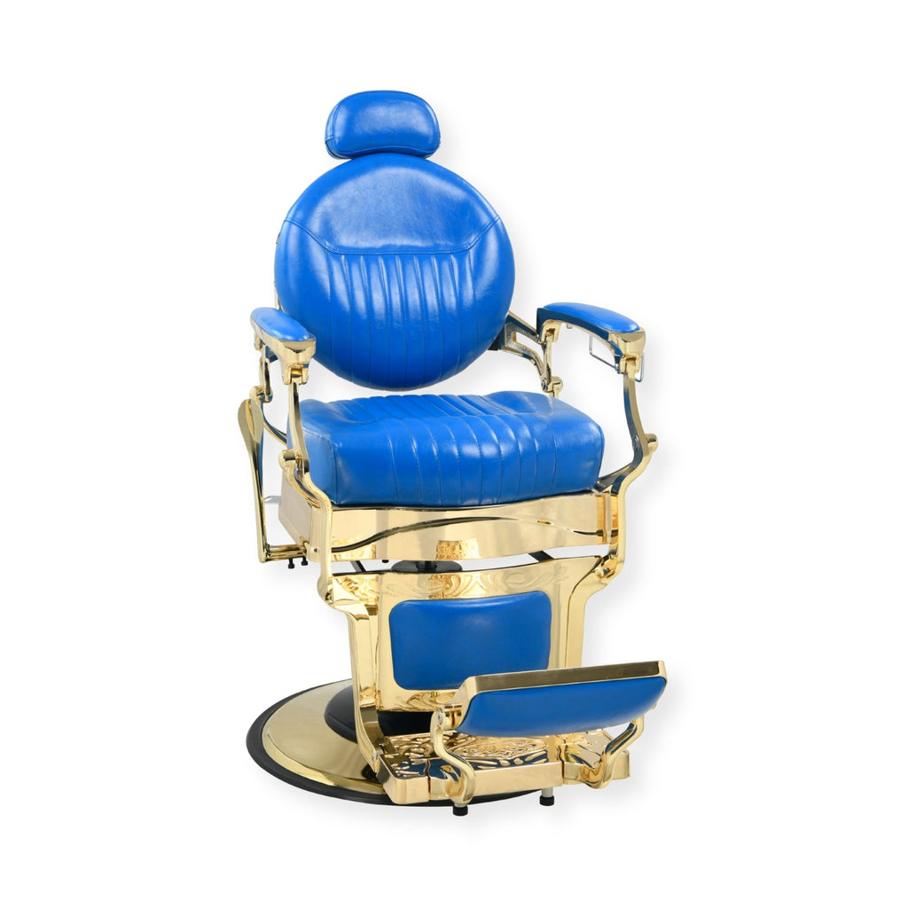 DeltaPro - Barber Chair - DBC006 - Monarch - Gold/Blue