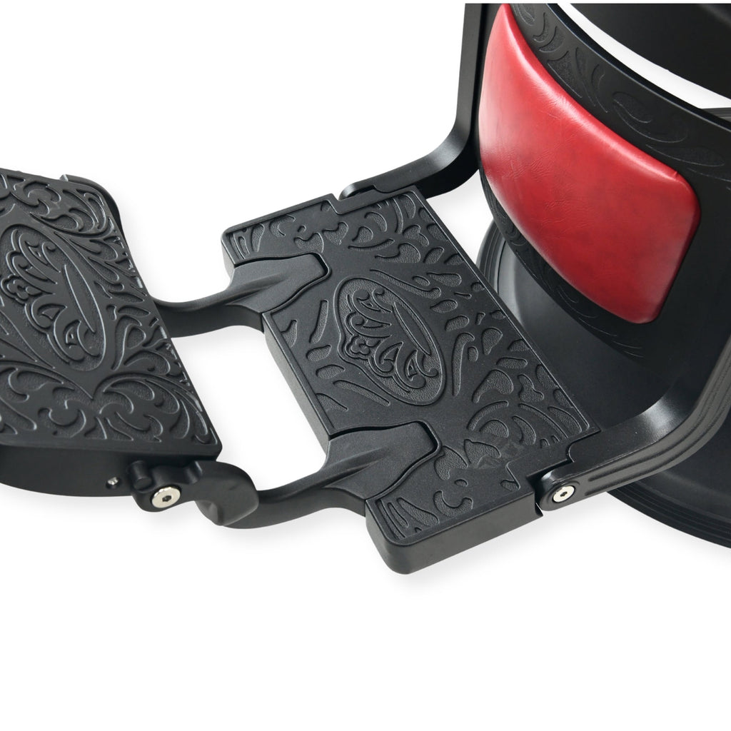 DeltaPro - Barber Chair - DBC006 - Monarch - Black/Red