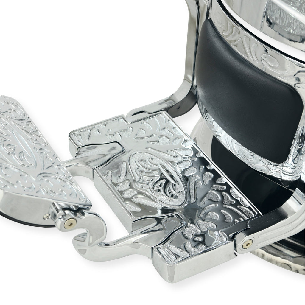 DeltaPro - Barber Chair - DBC009 - Cavalier - Silver/Black