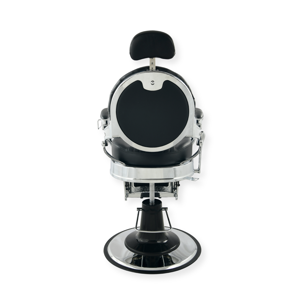 DeltaPro - Barber Chair - DBC006 - Monarch - Silver/Black