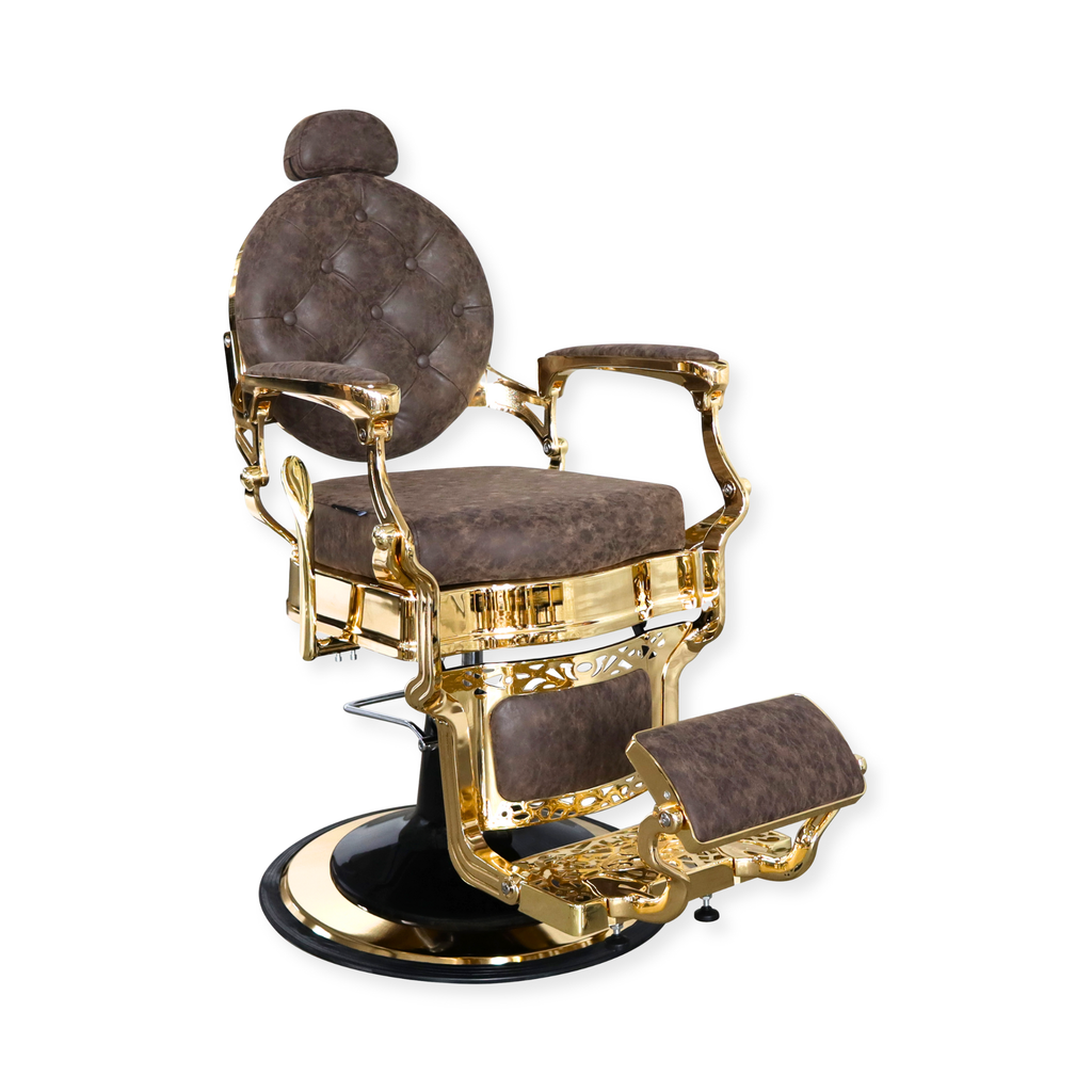 Barber Chair Senior - Gold/Brown