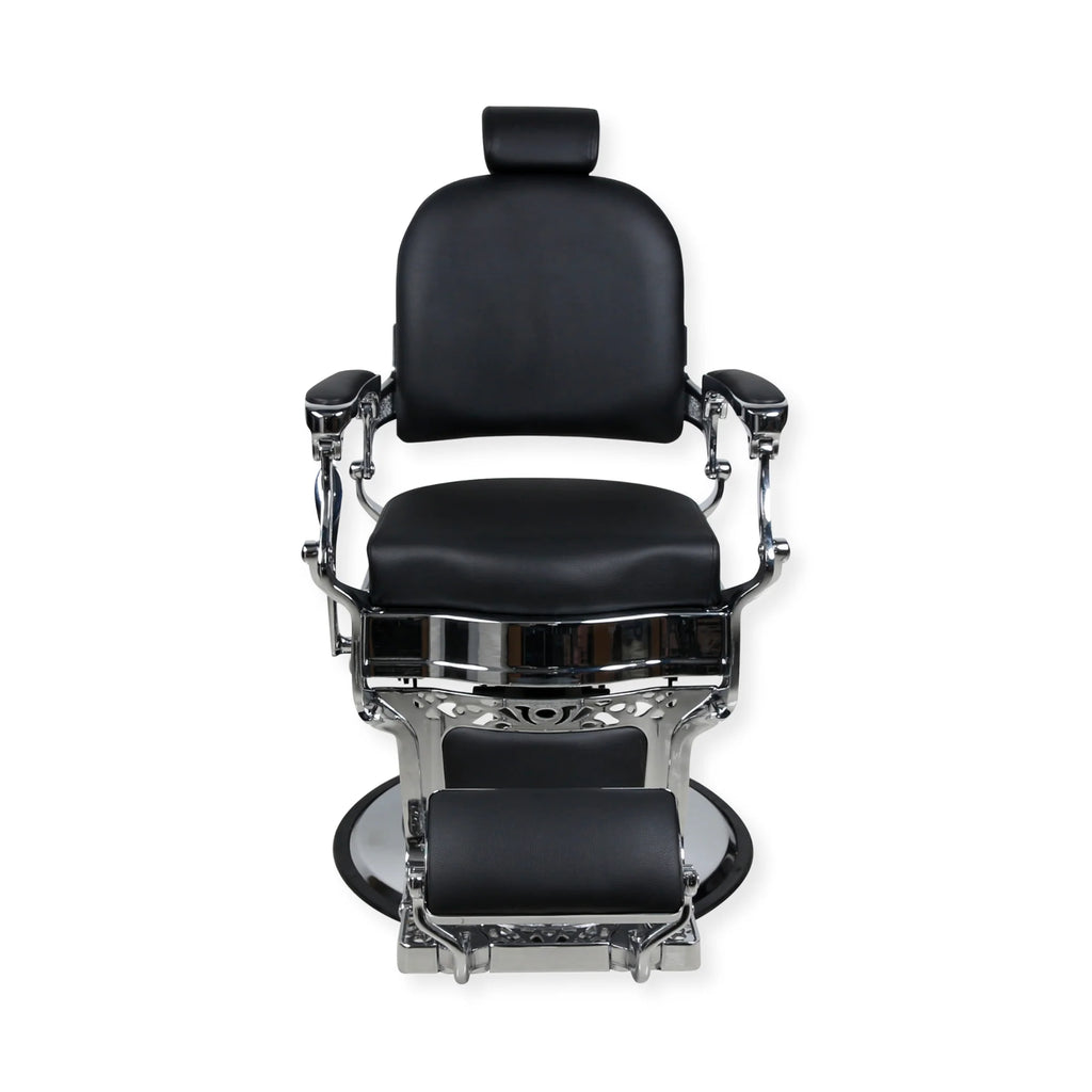 Master Barber Chair Gold Black Round