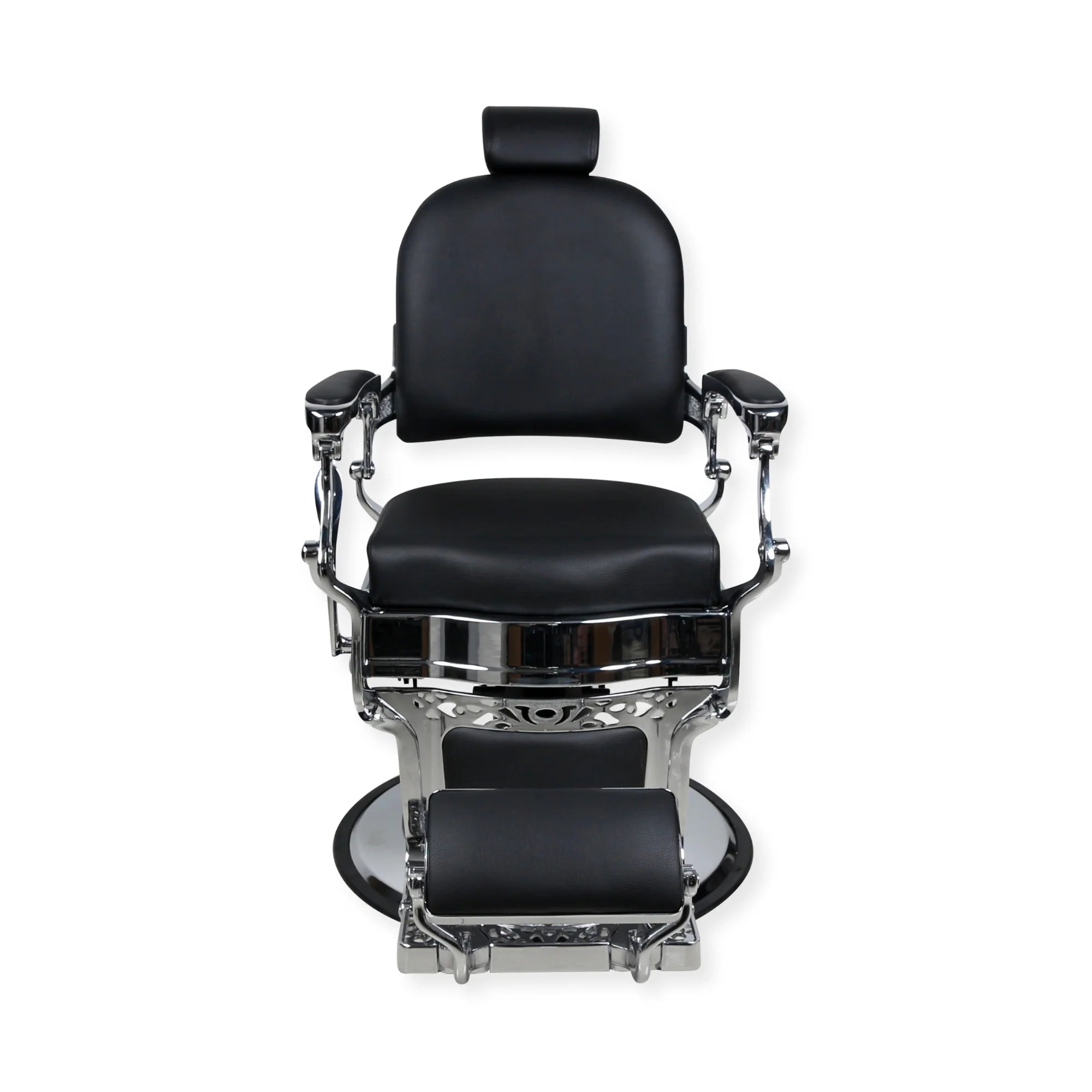 Master Barber Chair Gold Black Round