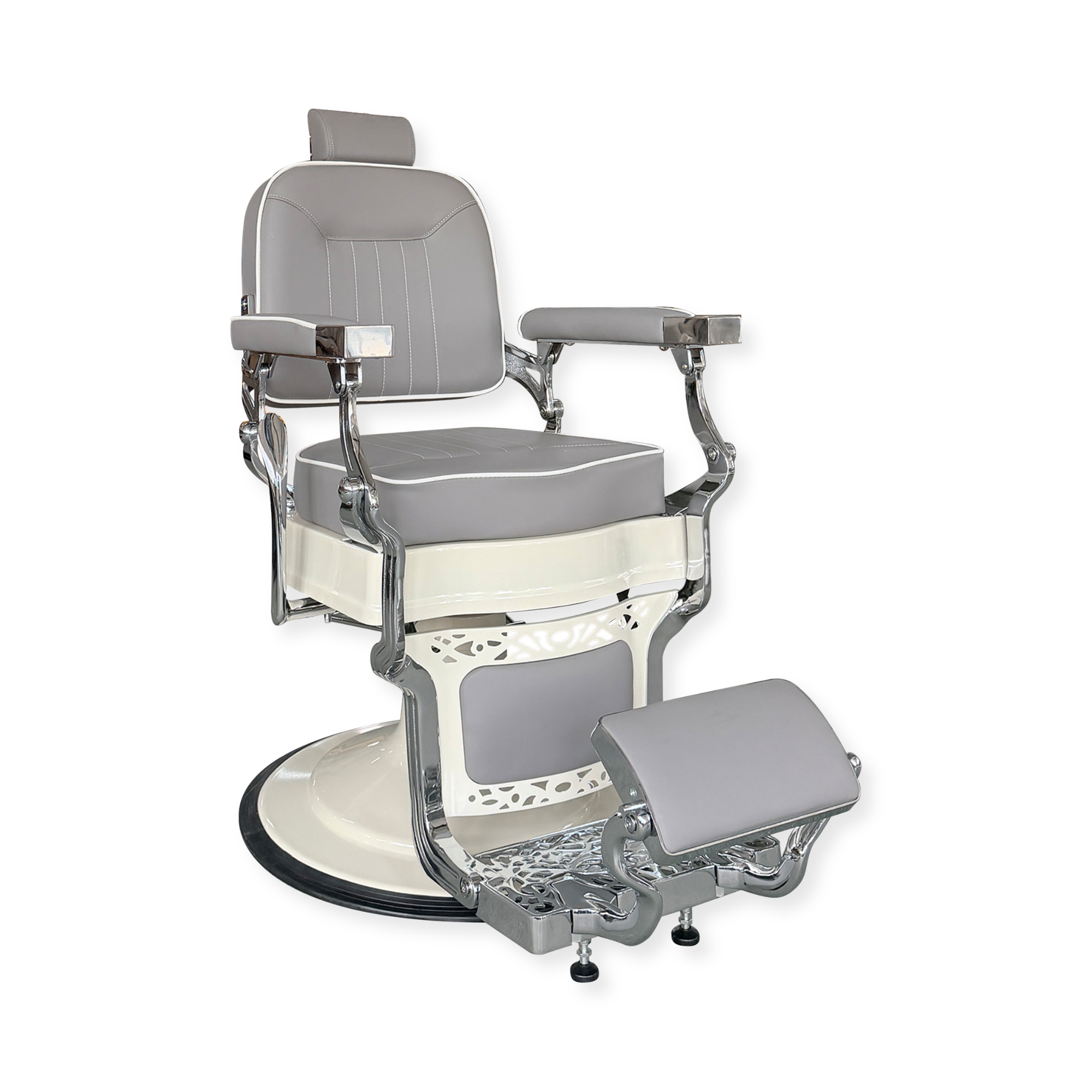 Barber Chair Baron Chrome / Grey