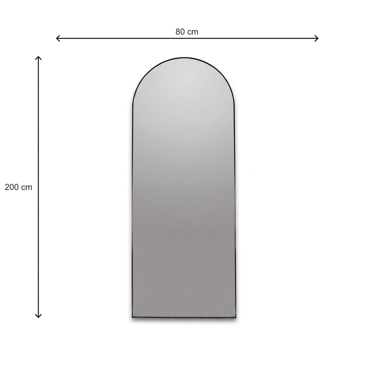 Salon Mirror Florence 200 x 80 cm/BLACK