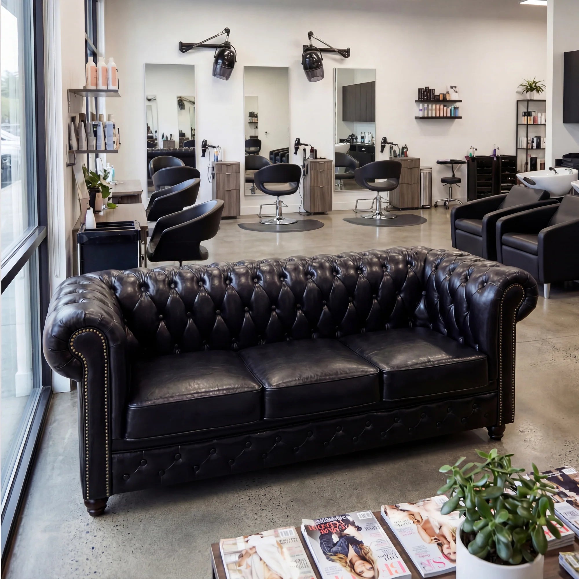 Sofa Chesterfield Black