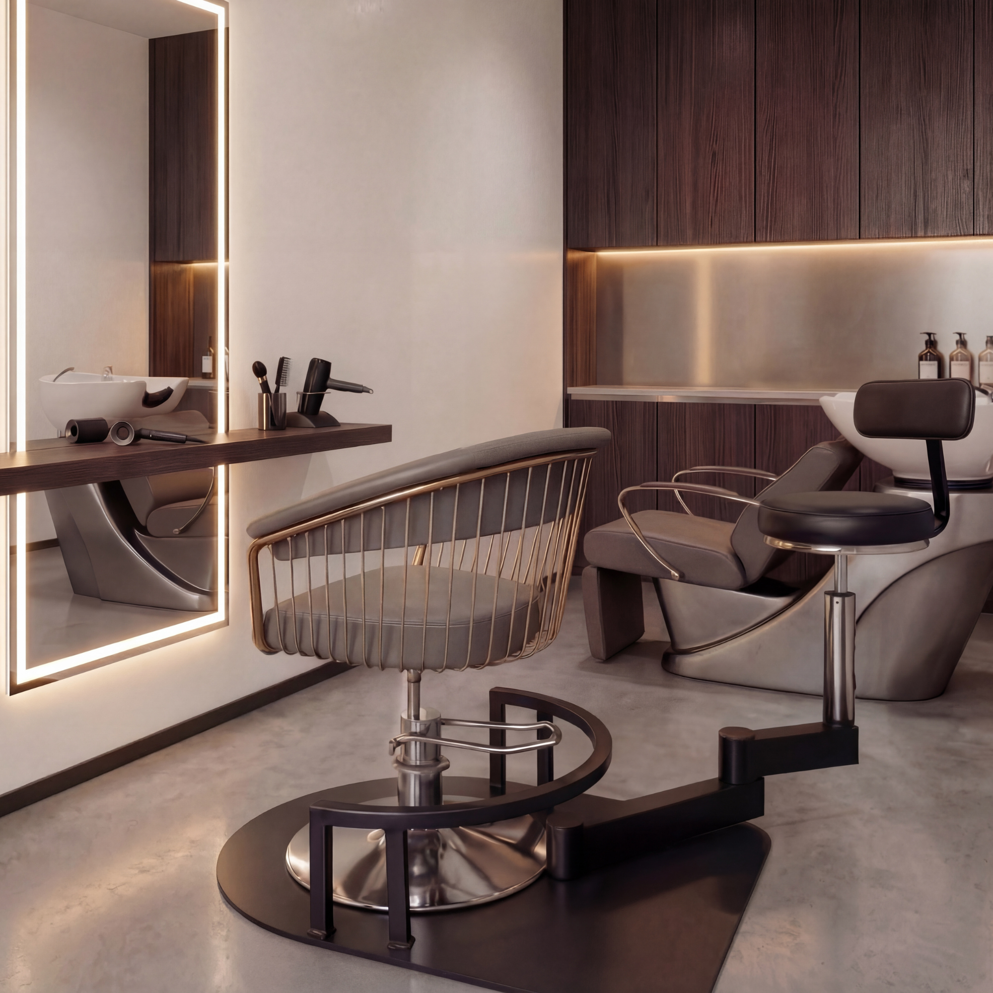 Rotating Support Chair for Barber Chair