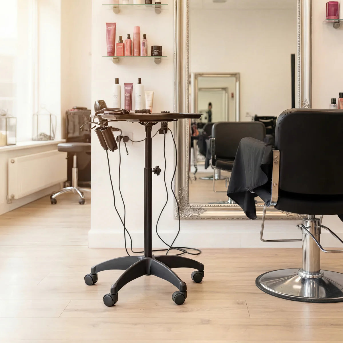DeltaPro - Salon Tray on Wheels - Black