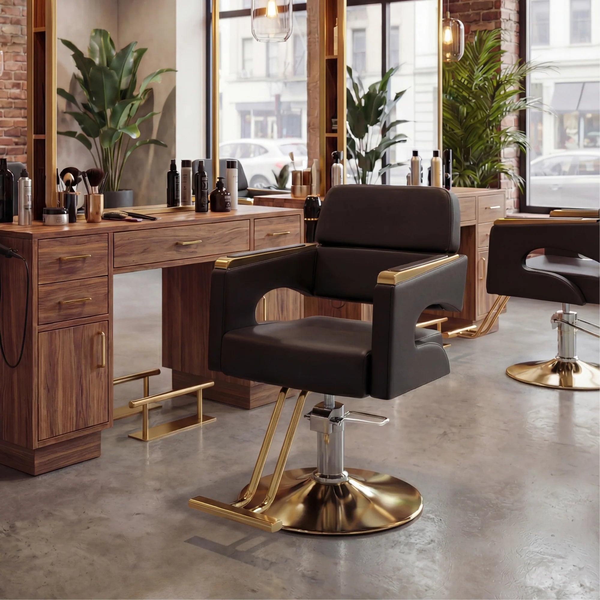 Salon Chair Majesty Black / Gold