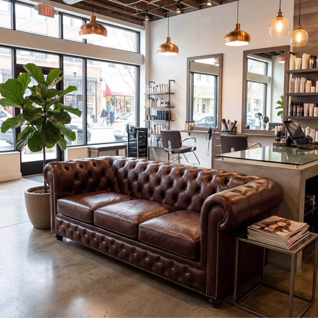 Sofa Chesterfield Brown
