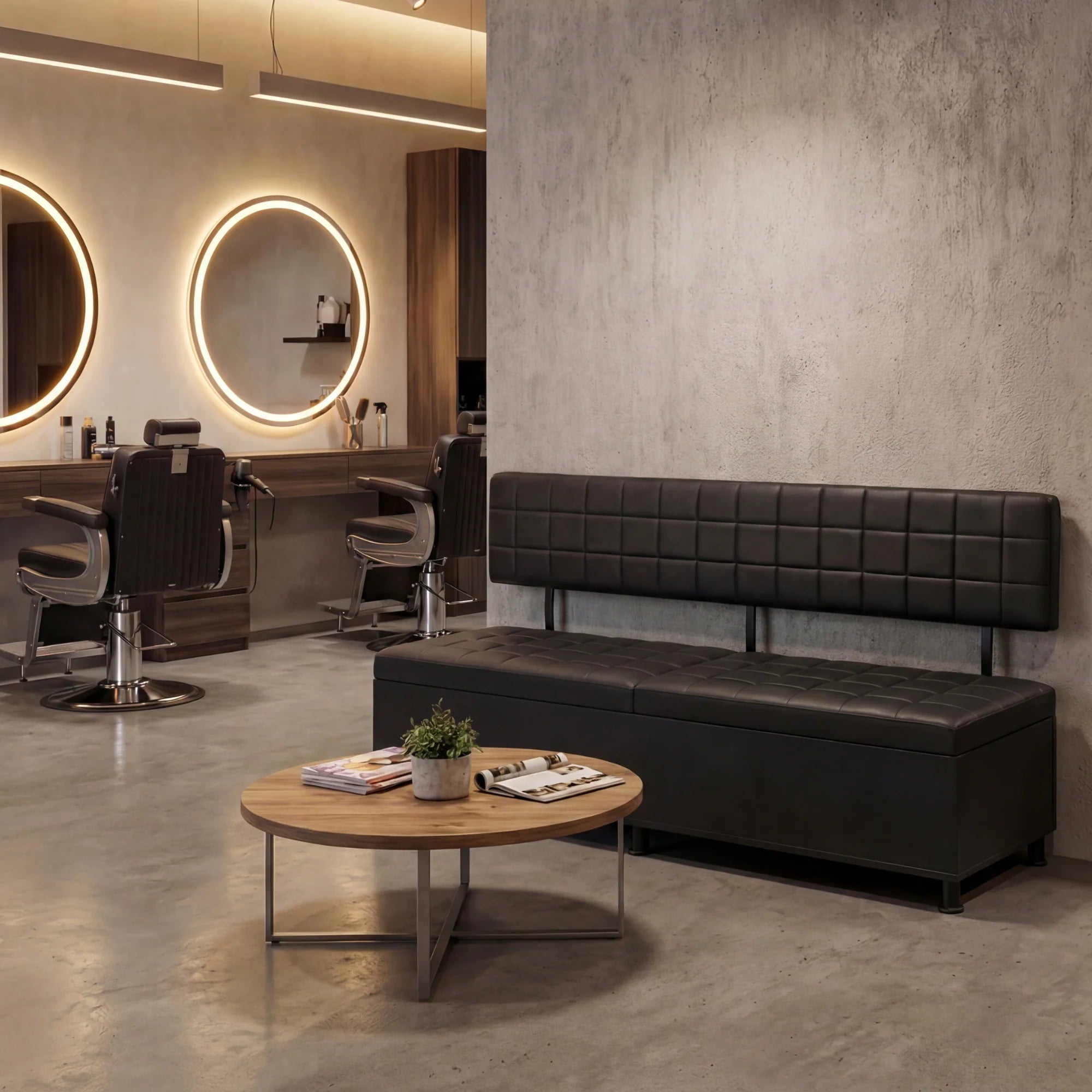 Sofa Wood Black