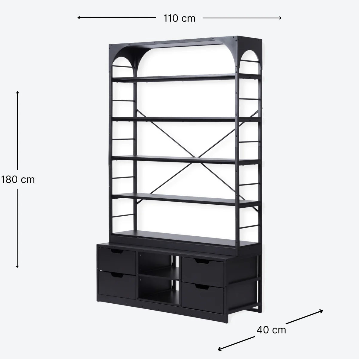 Display Cabinet - London - Black