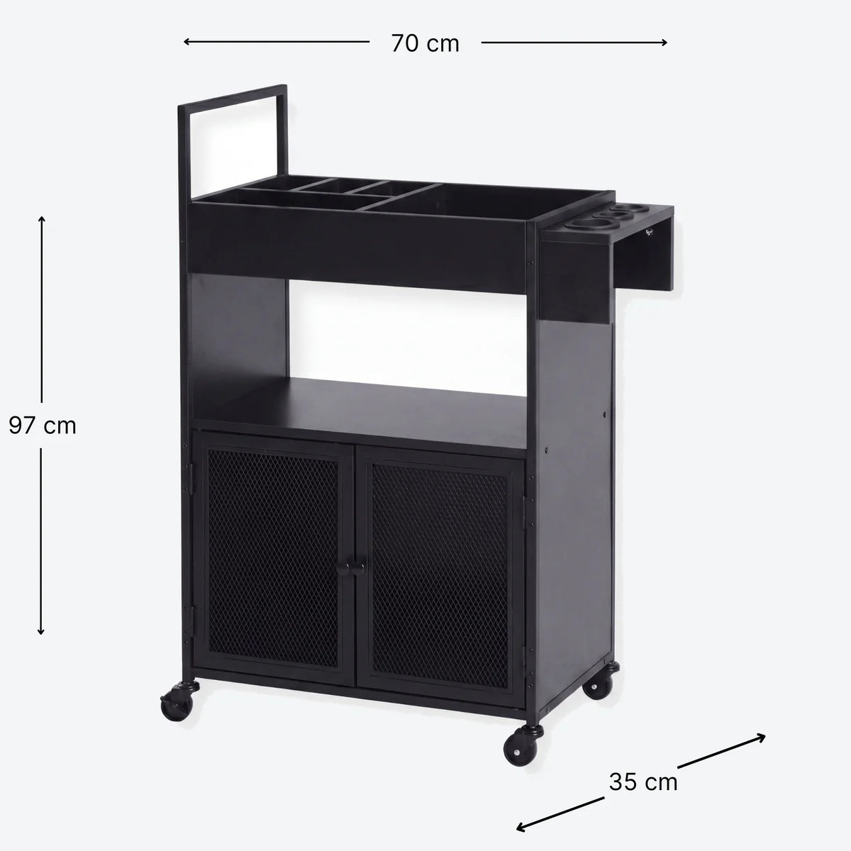 Mobile Barber Workstation - London - Black