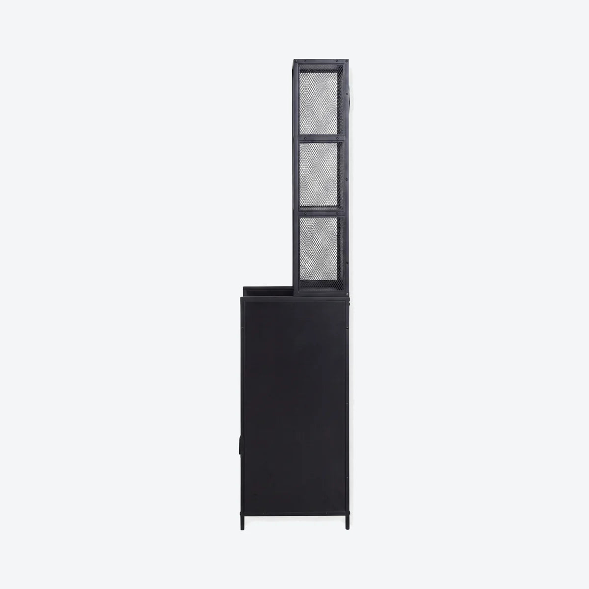 Narrow Display Cabinet - London - Black