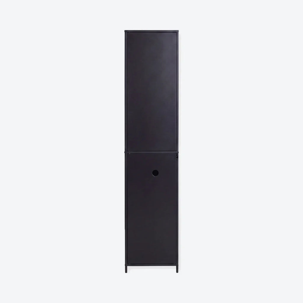 Narrow Display Cabinet - London - Black